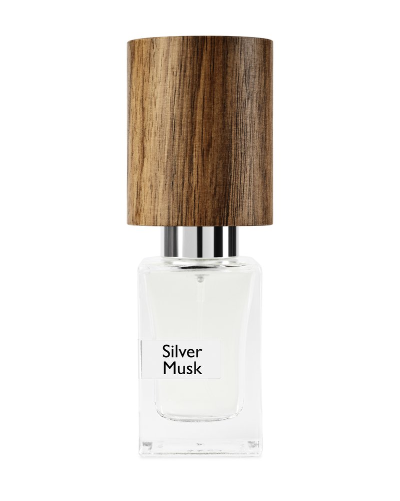 Silver Musk bottle, official Nasomatto photograph